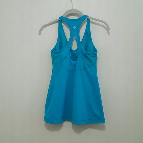Lululemon Blue Racer Back Tank size medium - Picture 2 of 2